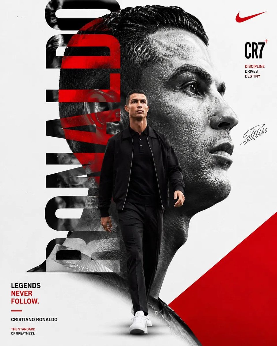 Ultra-premium minimalist sports poster featuring a confid